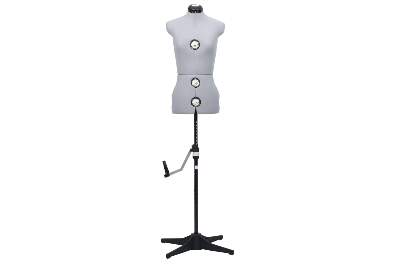 Vidaxl 288483 Adjustable Dress Form Female Grey S Size 33-40-3