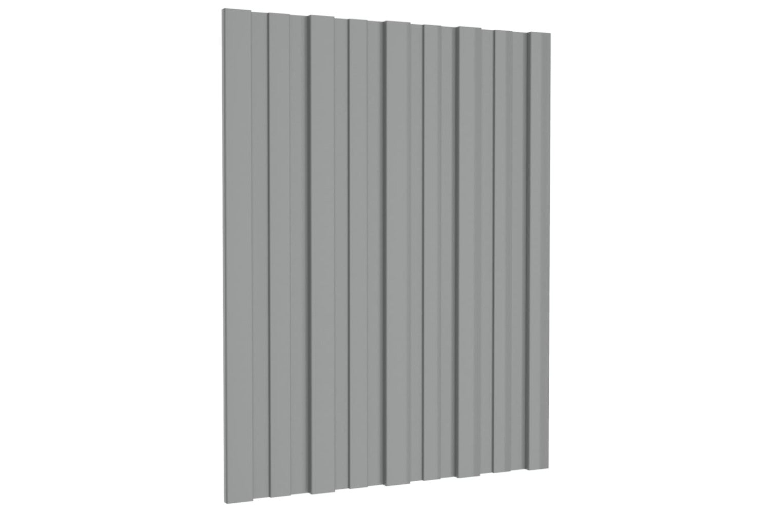 vidaXL 317190 Roof Panels 36 Pcs Galvanised Steel Grey 60x45cm-3