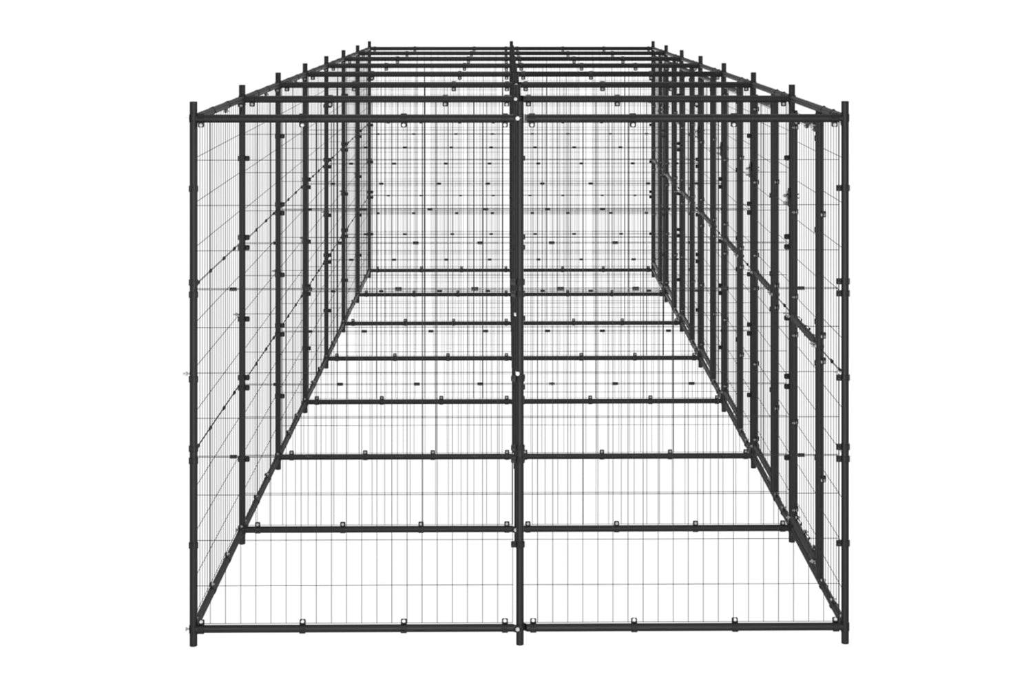 Vidaxl 3082265 Outdoor Dog Kennel Steel 16.94 M2-3