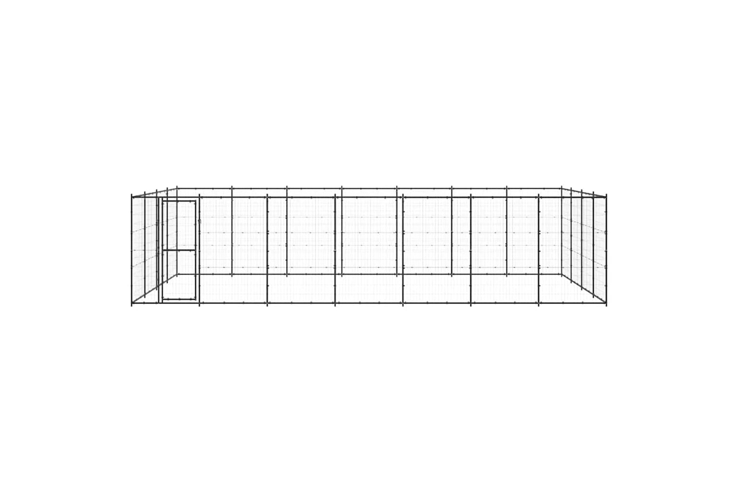Vidaxl 3082315 Outdoor Dog Kennel Steel 33.88 M2-3