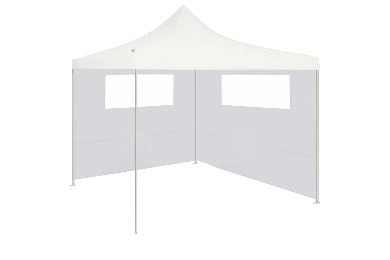 Vidaxl 3070420 Gazebo Sidewalls With Windows 2 Pcs White-3