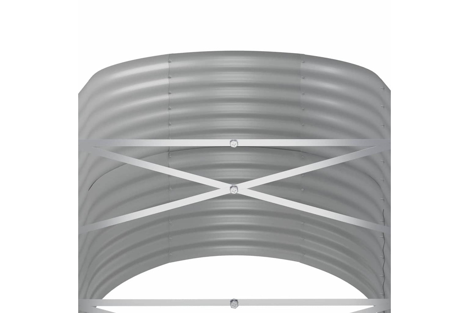 vidaXL 318949 Garden Raised Bed Powder-coated Steel 152x80x68cm Grey-4
