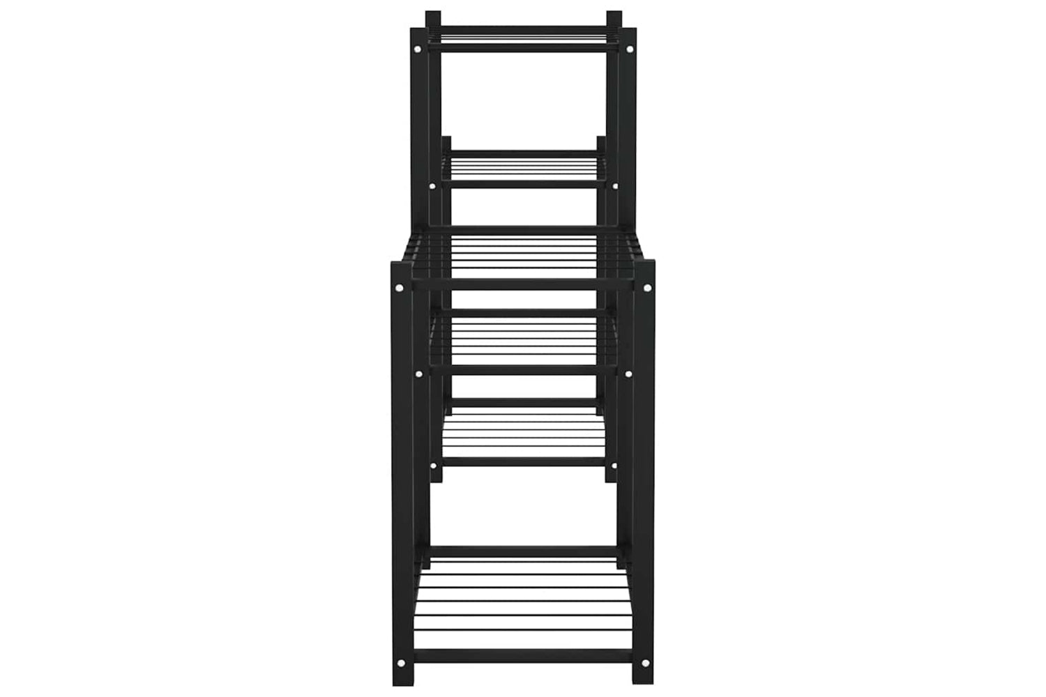 vidaXL 343125 Flower Stand 83x25x60cm Black Iron-3