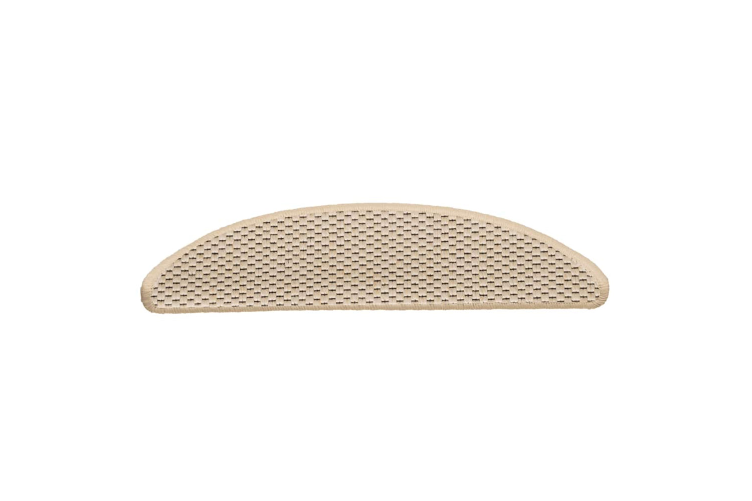 vidaXL 326869 Stair Mats Self-adhesive Sisal-look 15 Pcs 56x17x3cm Cream-3