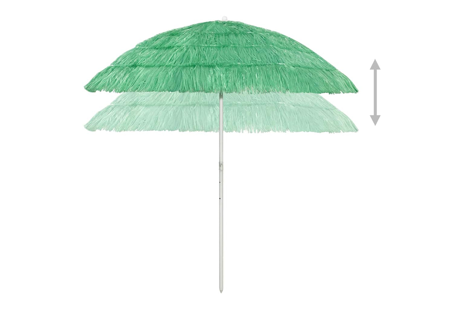 vidaXL 314698 Hawaii Beach Umbrella Green 240cm-3