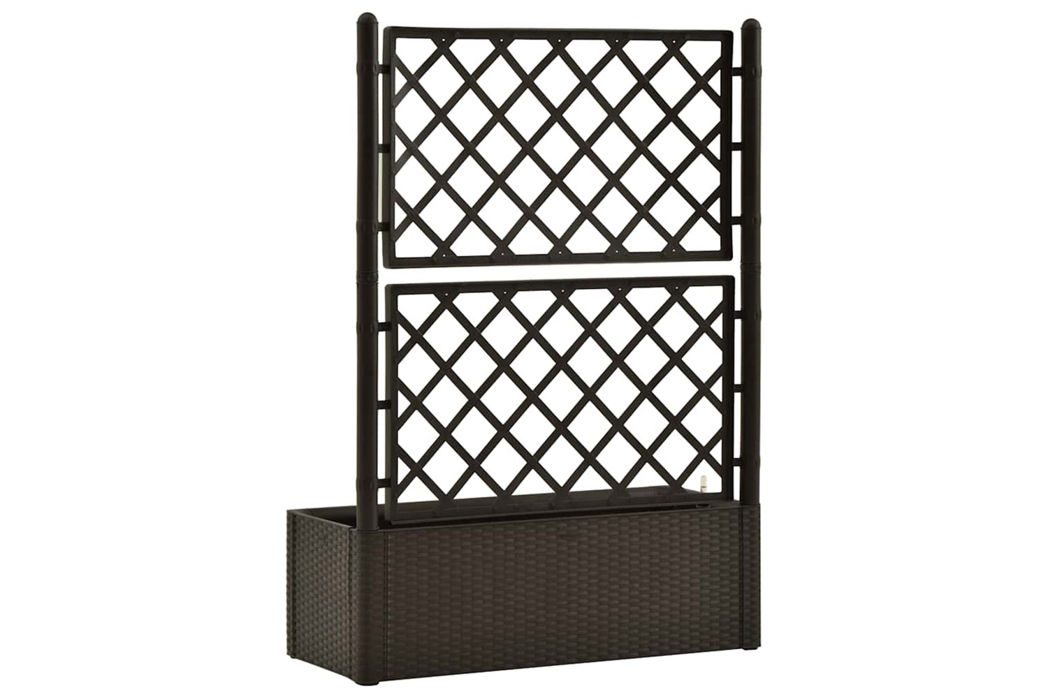 Vidaxl 313968 Garden Raised Bed With Trellis And Self Watering System Mocha-5