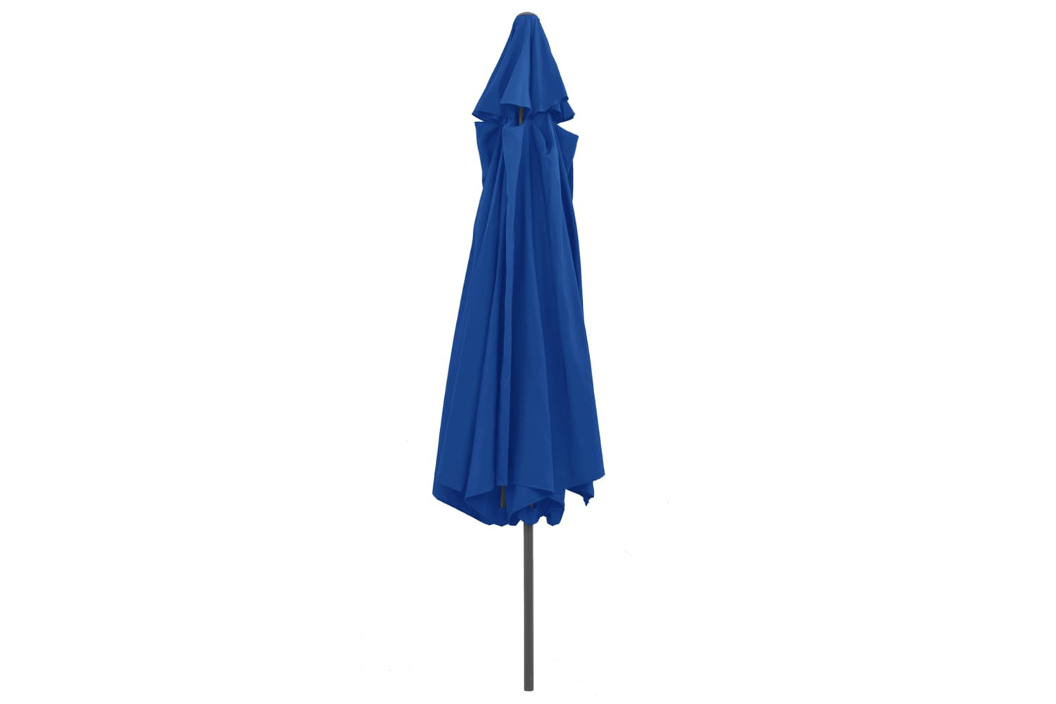 vidaXL Outdoor Parasol With Metal Pole 390cm Azure Blue-4
