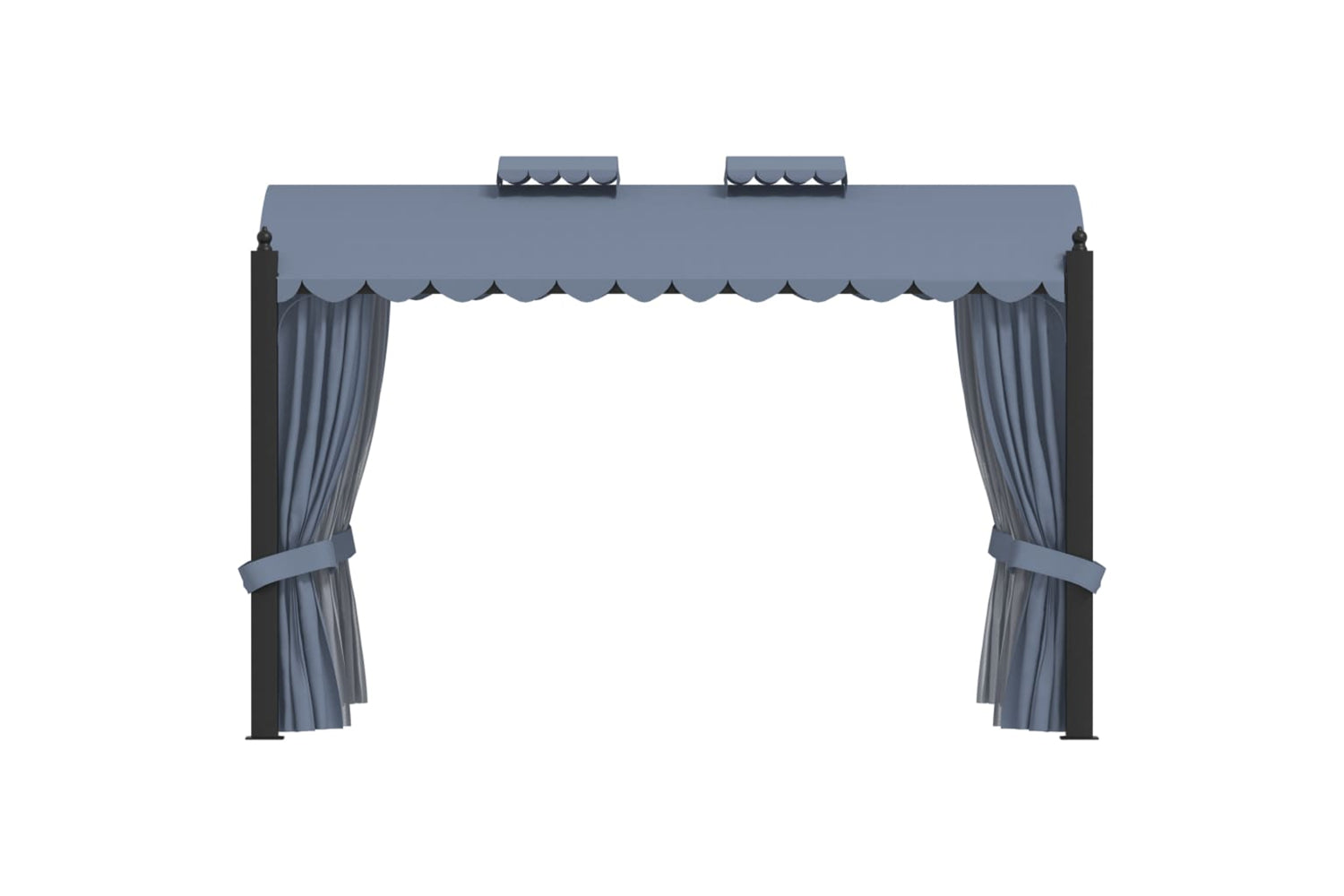Vidaxl 48056 Gazebo With Curtains 3x4 M Anthracite Steel-2
