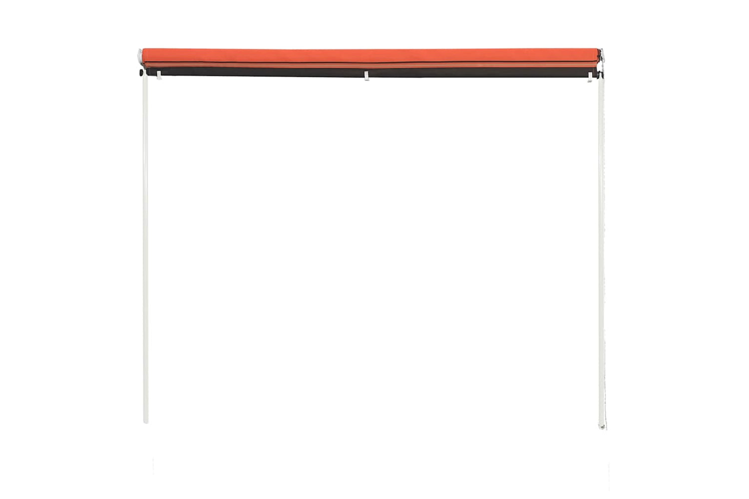 vidaXL 145893 Retractable Awning 100x150cm Orange And Brown-2