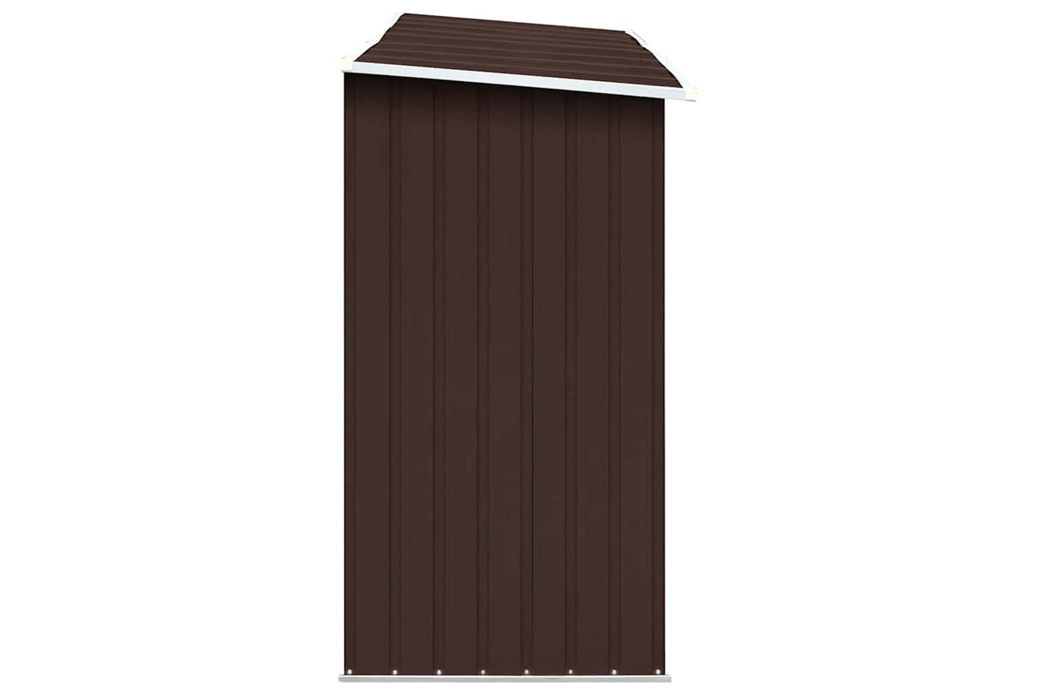 vidaXL 47084 Garden Log Storage Shed Galvanised Steel 330x84x152cm Brown-6