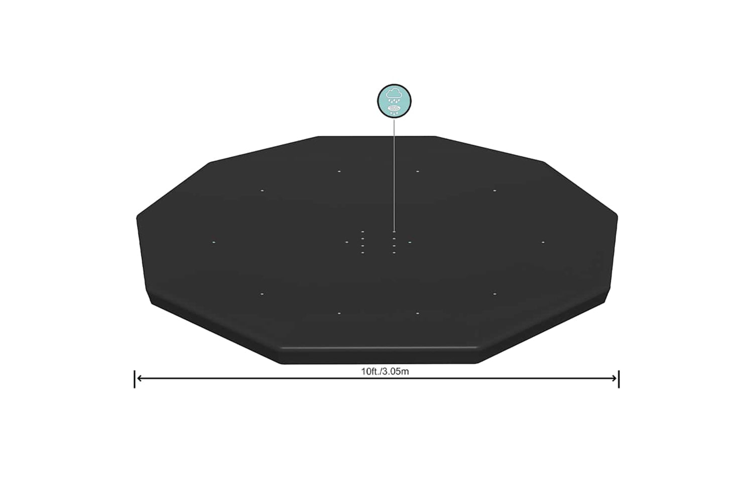 Bestway 92071 Pool Cover Flowclear 305 Cm-3