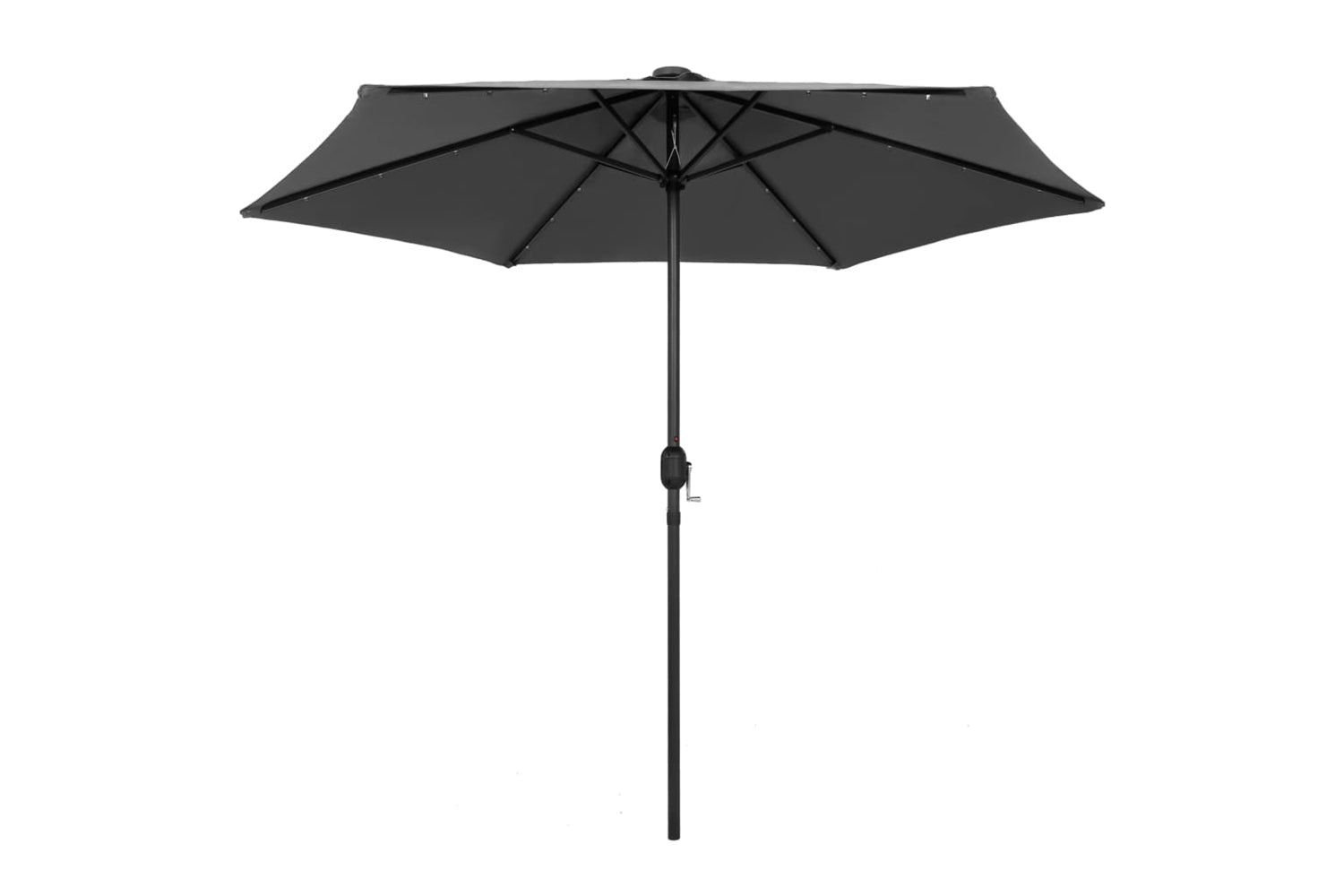 Vidaxl 47354 Parasol With Led Lights And Aluminium Pole 270 Cm Anthracite-2