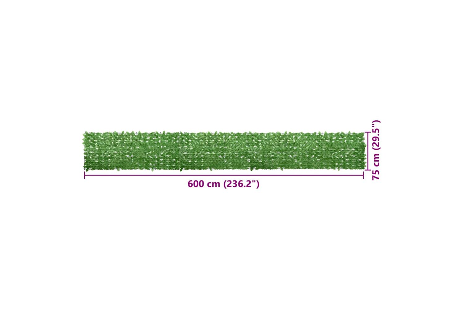 vidaXL 315498 Balcony Screen With Green Leaves 600x75cm-6