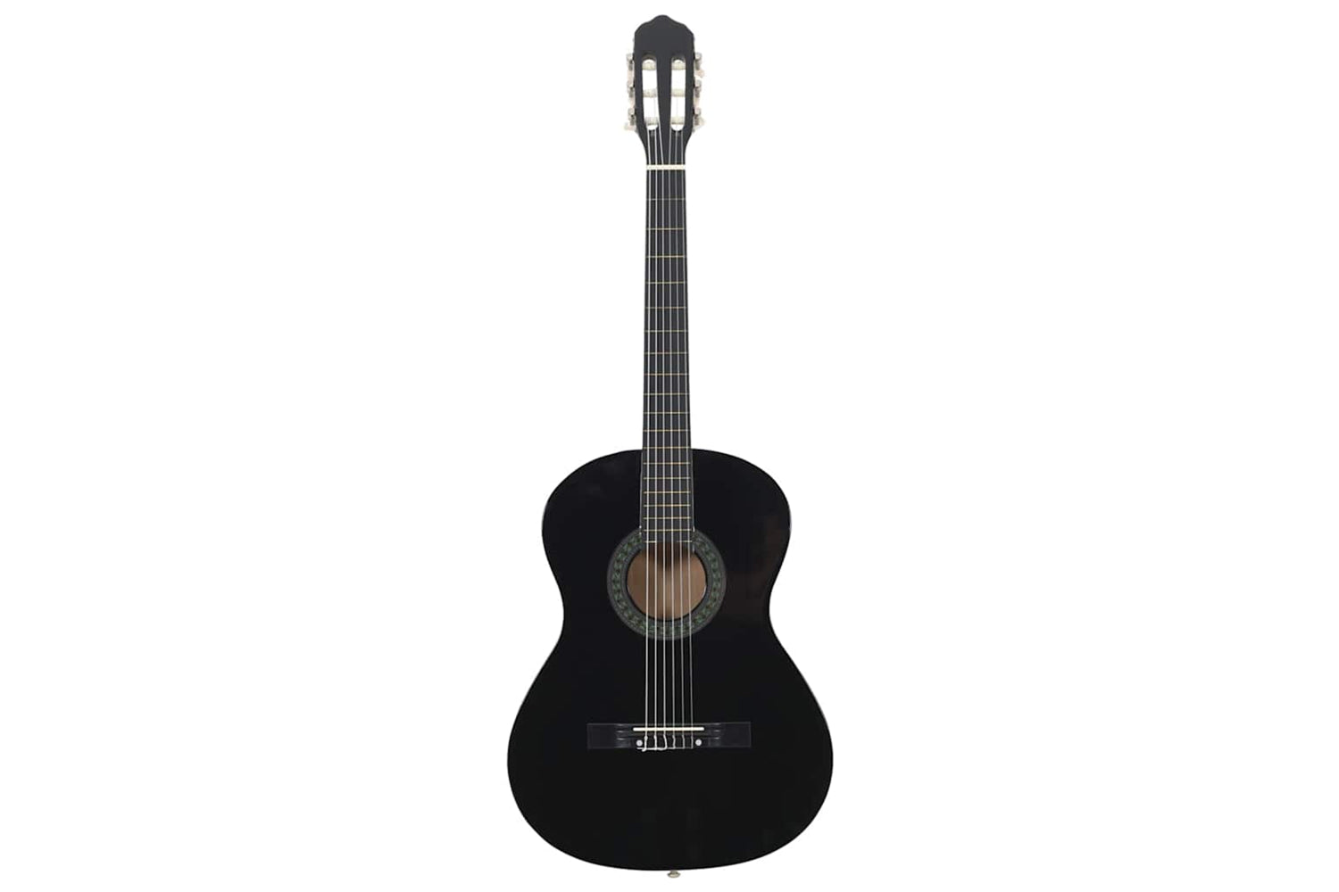 vidaXL 70110 Classical Guitar For Beginner Black 4/4 39" Basswood-3