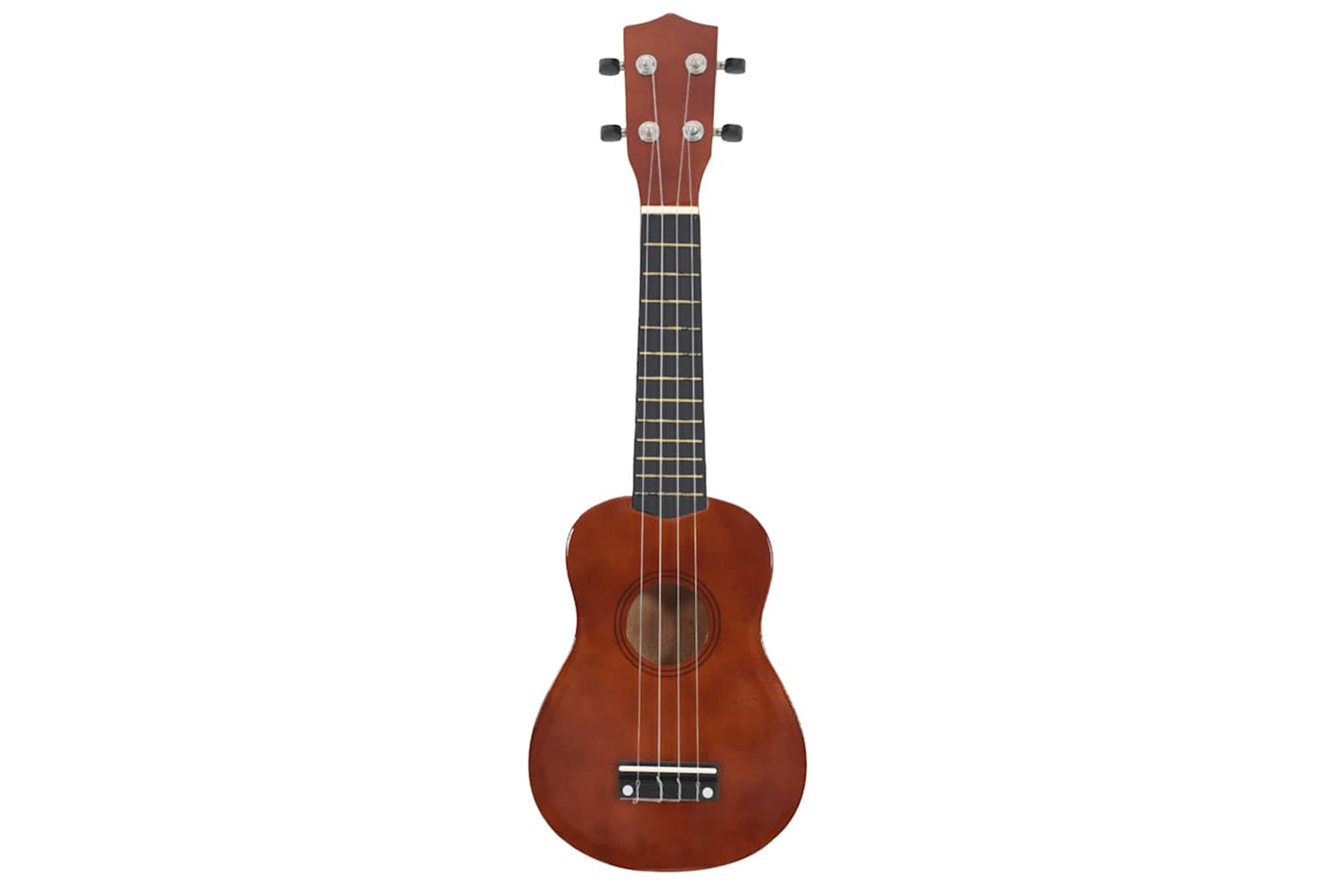vidaXL 70145 Soprano Ukulele Set With Bag For Kids Dark Wood 21"-3