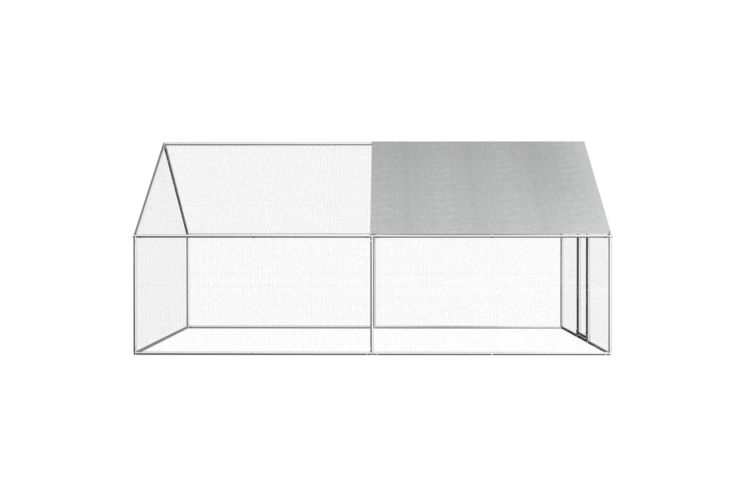 Vidaxl Outdoor Chicken Cage 2.75x4x1.92 M Galvanised Steel-3