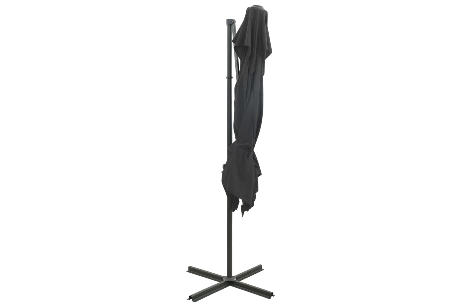 vidaXL 312362 Cantilever Umbrella With Double Top Anthracite 250x250cm-4