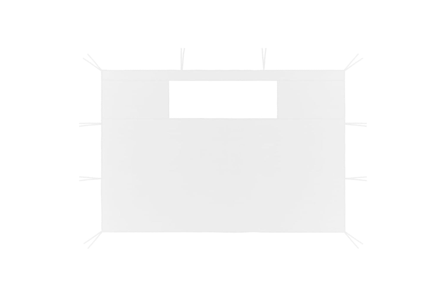 Vidaxl 3070420 Gazebo Sidewalls With Windows 2 Pcs White-2