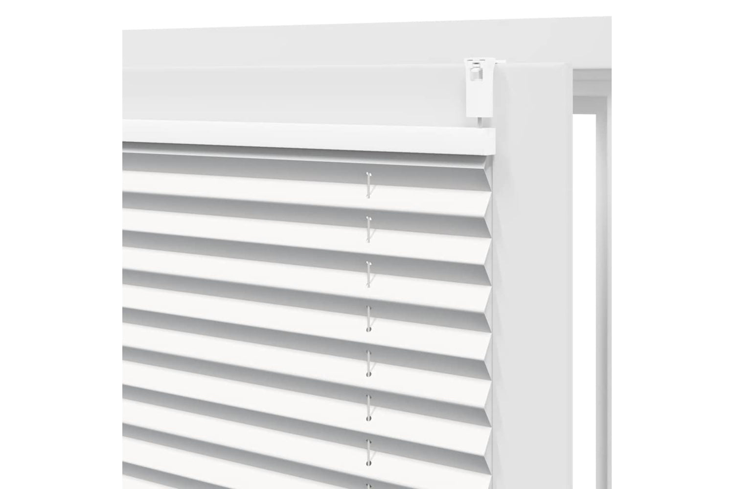 Vidaxl Plisse Blind 110x100cm White Pleated Blind-6