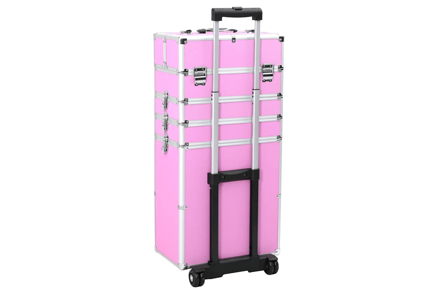 Vidaxl - 91816 Make-up Trolley Aluminium Pink-4