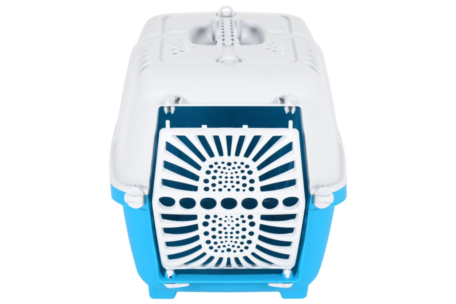 Vidaxl 172216 Pet Carrier White And Blue 48x31.5x33cm Polypropylene-4