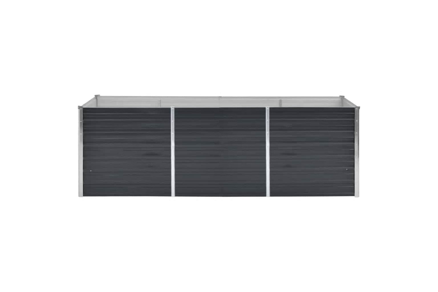 vidaXL 45726 Garden Raised Bed Anthracite 240x80x77cm Galvanised Steel-3