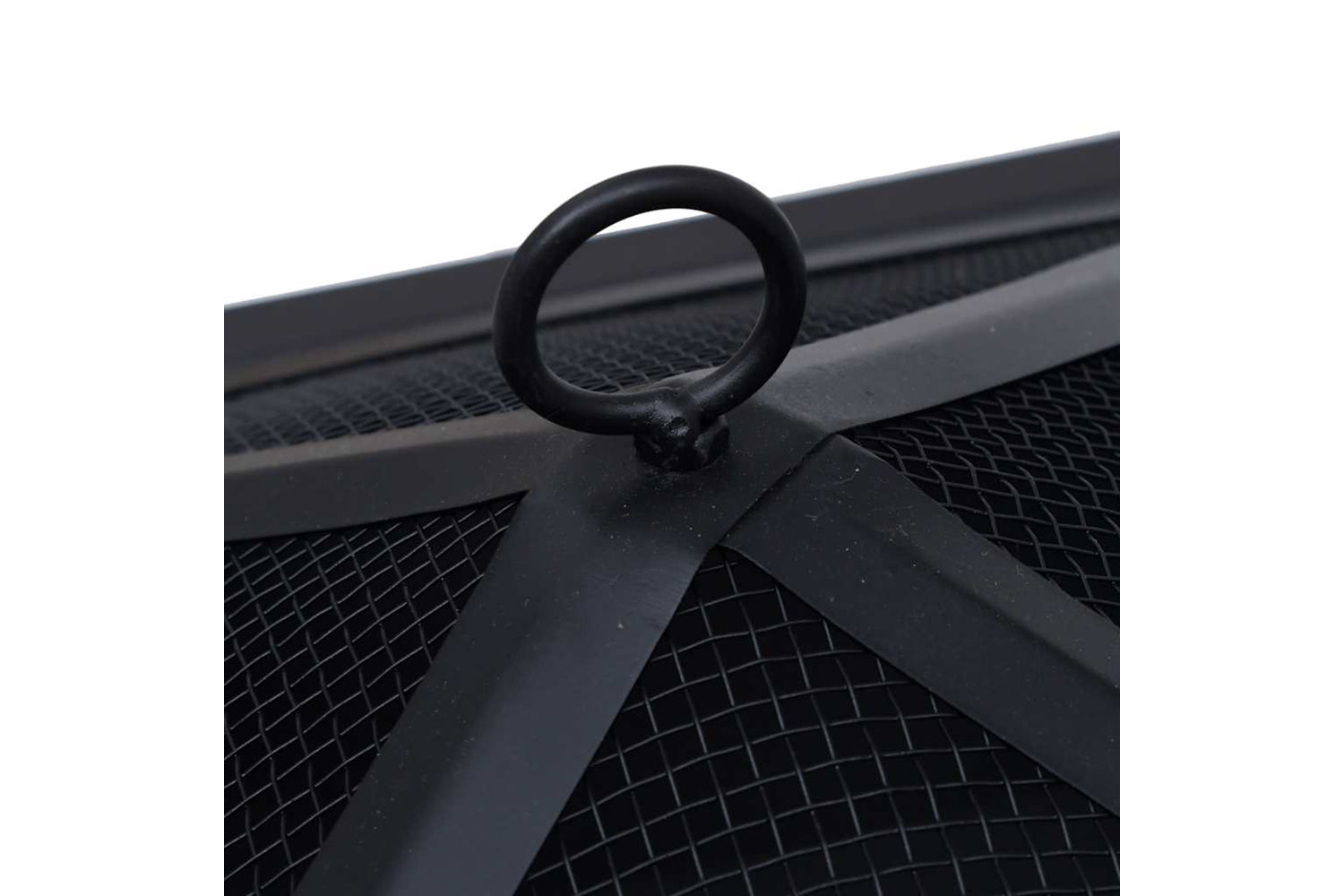Vidaxl Fire Pit Black 42x42x45 Cm Steel-7
