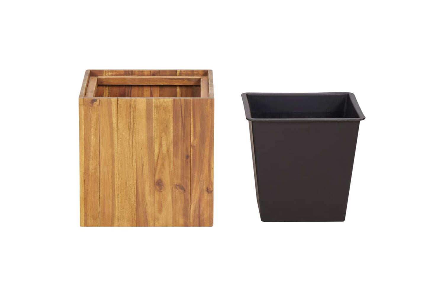 vidaXL 46568 Garden Raised Bed Pot 33.5x33.5x33.5cm Solid Acacia Wood-3