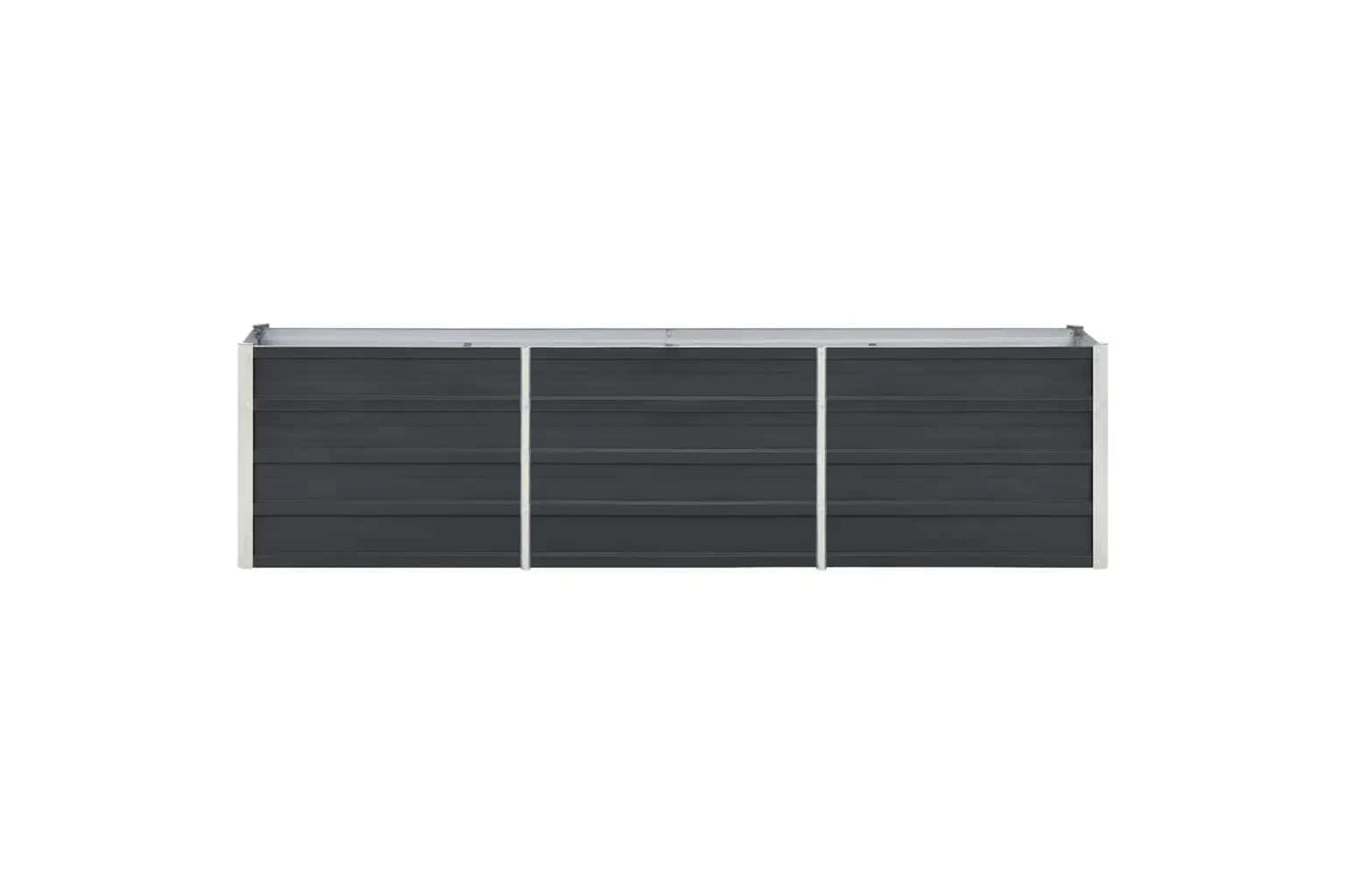 vidaXL 47047 Garden Raised Bed Galvanised Steel 240x40x45cm Anthracite-3