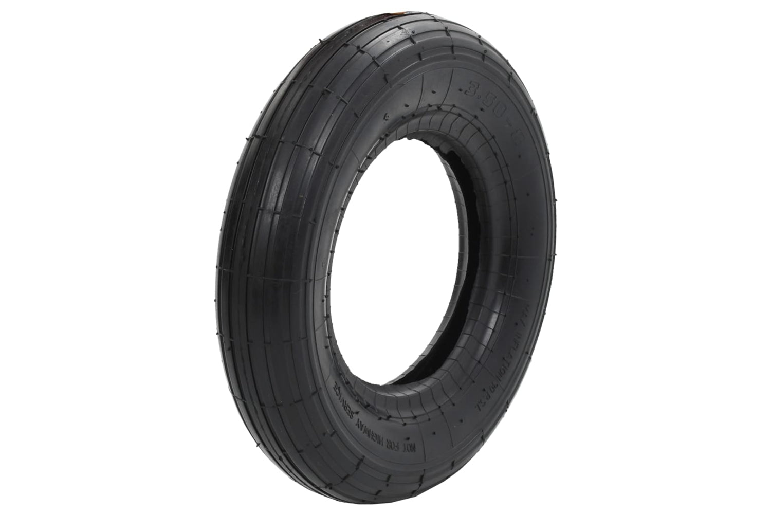 Vidaxl 145272 4 Piece Wheelbarrow Tire And Inner Tube Set 3.50-8 4pr Rubber-4