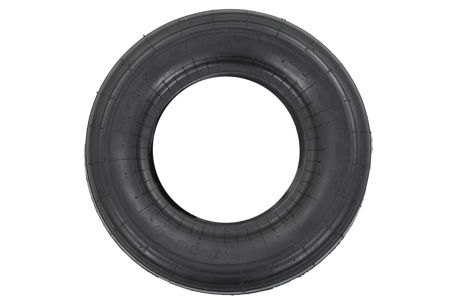 Vidaxl 145272 4 Piece Wheelbarrow Tire And Inner Tube Set 3.50-8 4pr Rubber-6