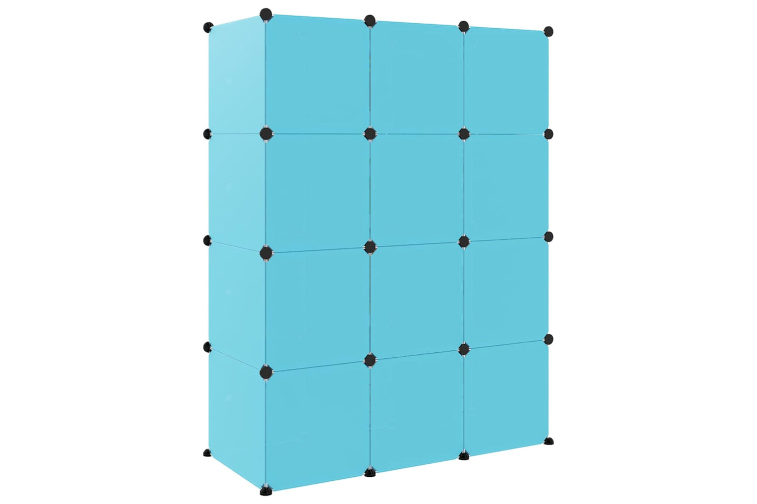 Vidaxl 340580 Cube Storage Cabinet For Kids With 12 Cubes Blue Pp-4