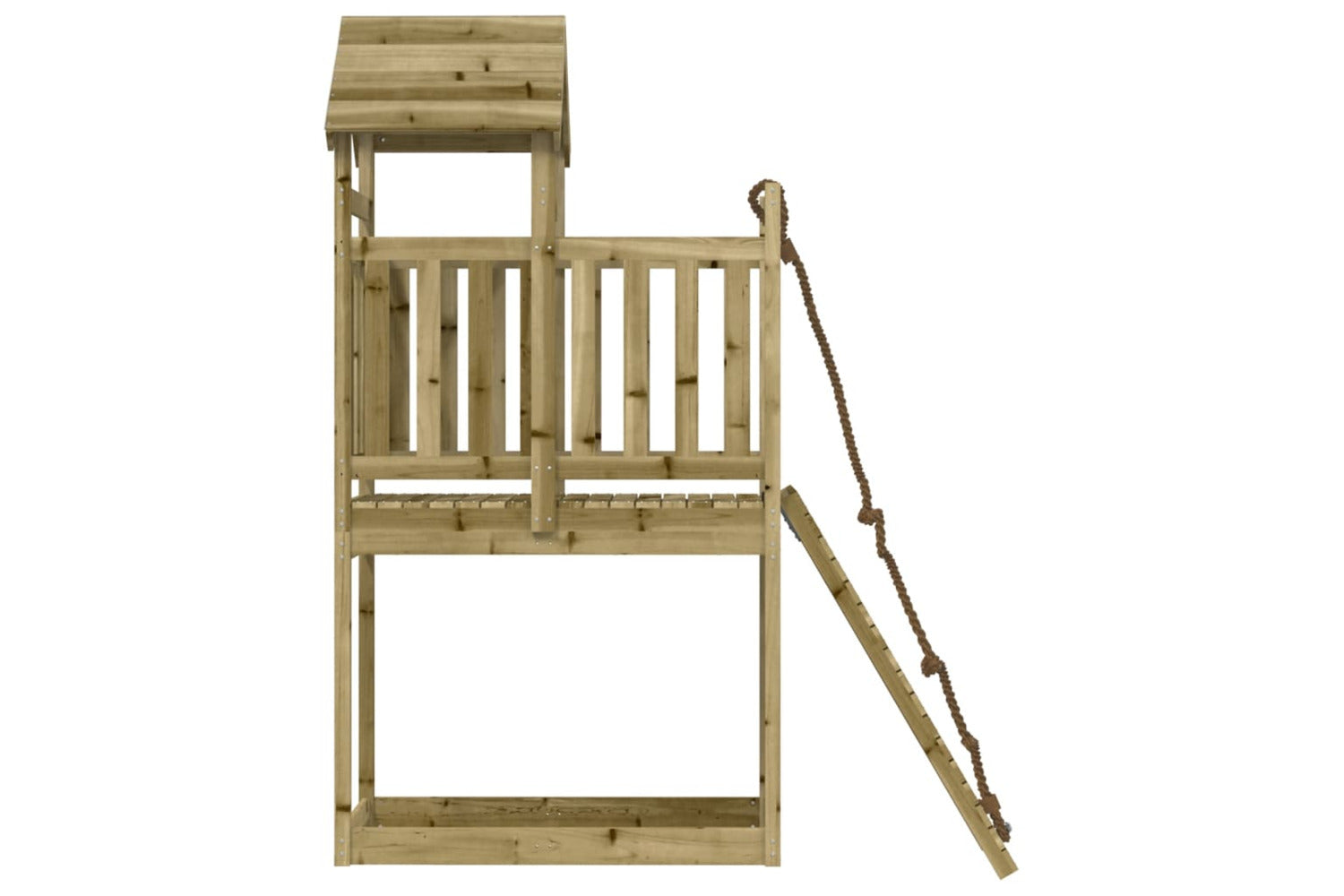 Vidaxl 3155965 Playhouse With Climbing Wall Impregnated Wood Pine-6