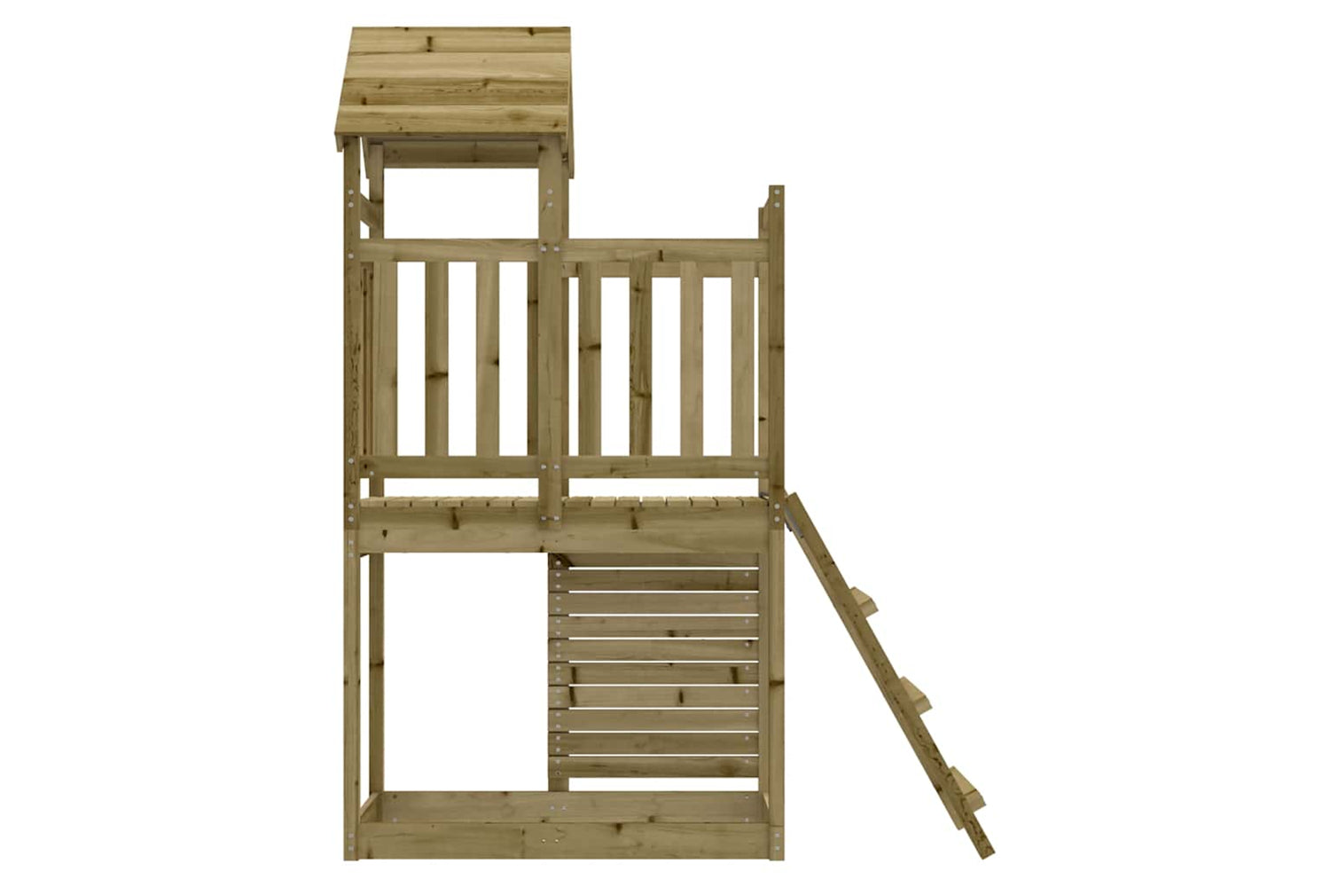 Vidaxl Outdoor Playset 52.5x110.5x214 Cm Impregnated Wood Pine-5