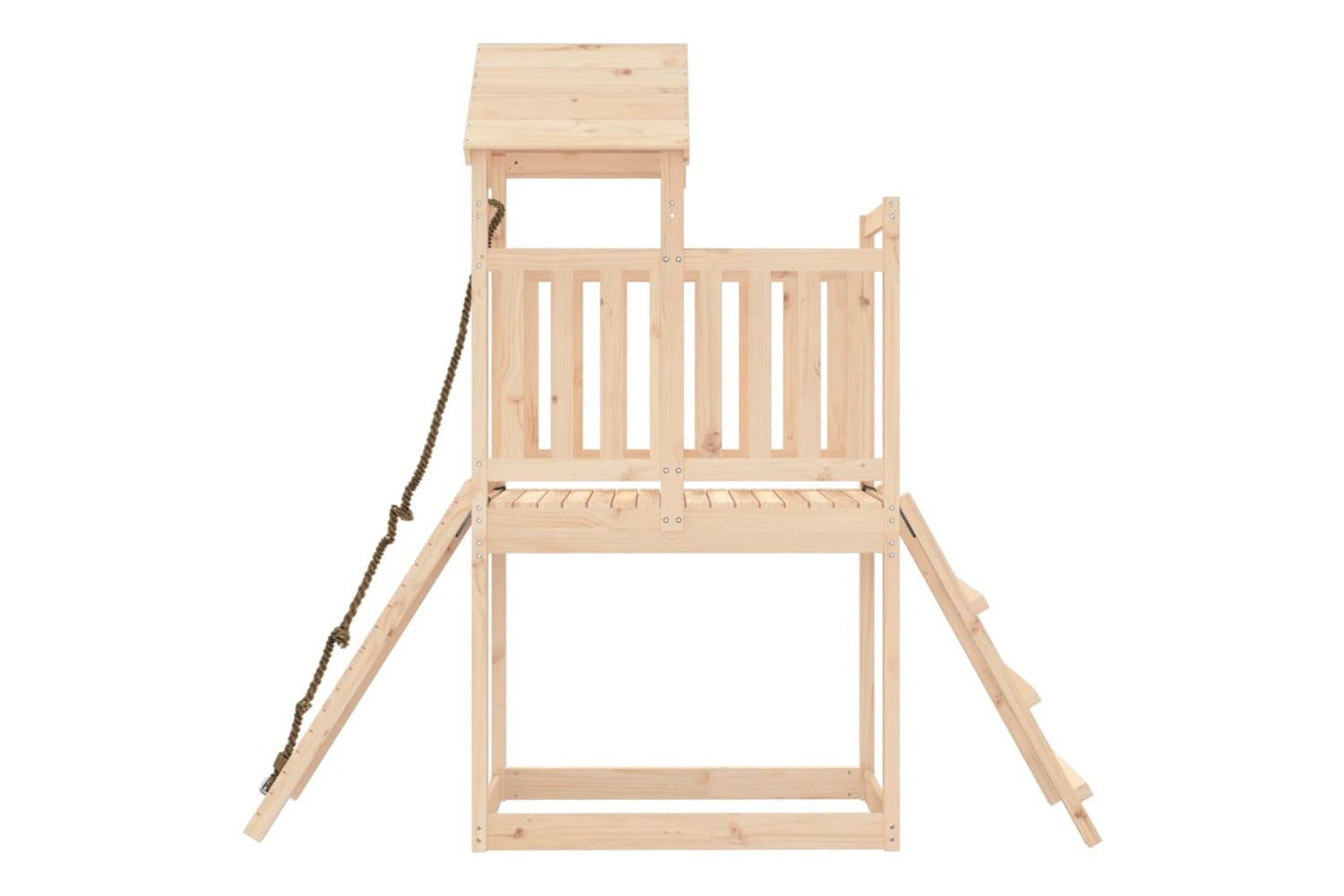 Vidaxl 3155867 Playhouse With Climbing Wall Solid Wood Pine-6