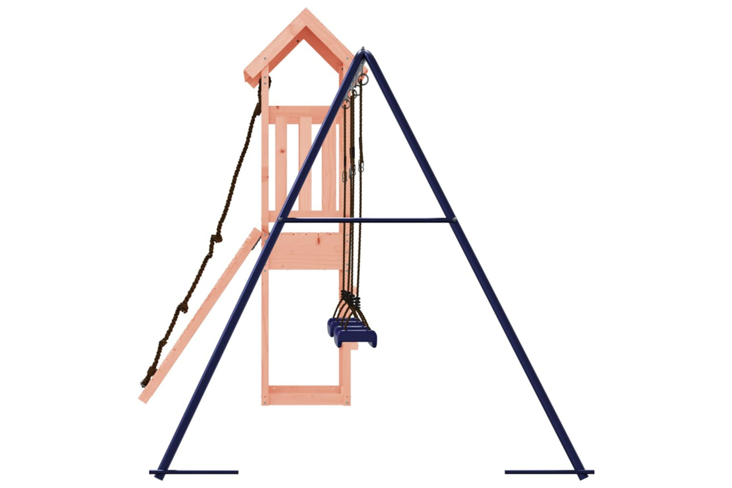 Vidaxl 3155817 Playhouse With Climbing Wall Swings Solid Wood Douglas-6