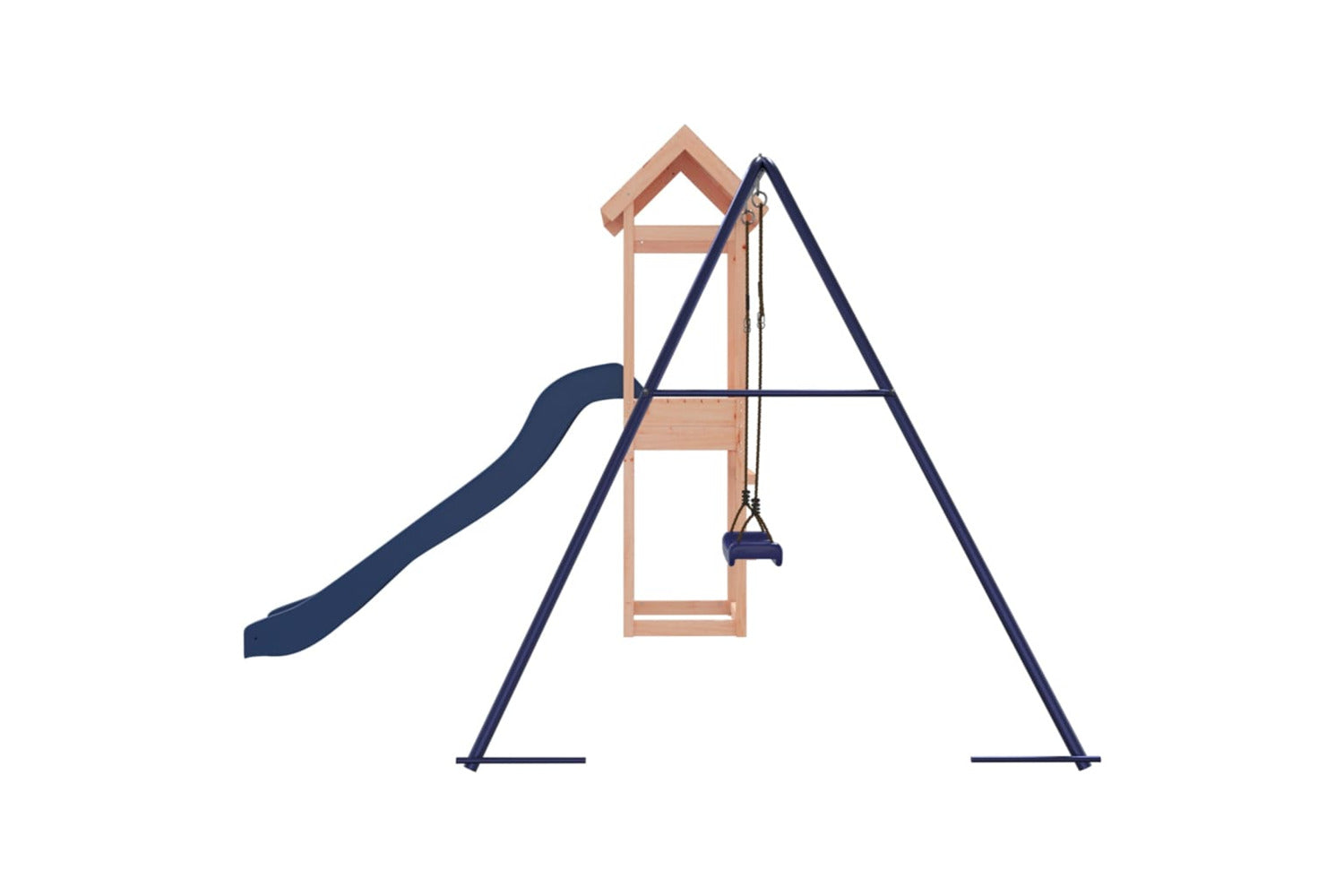 Vidaxl 3155856 Playhouse With Slide Swing Solid Wood Douglas-6