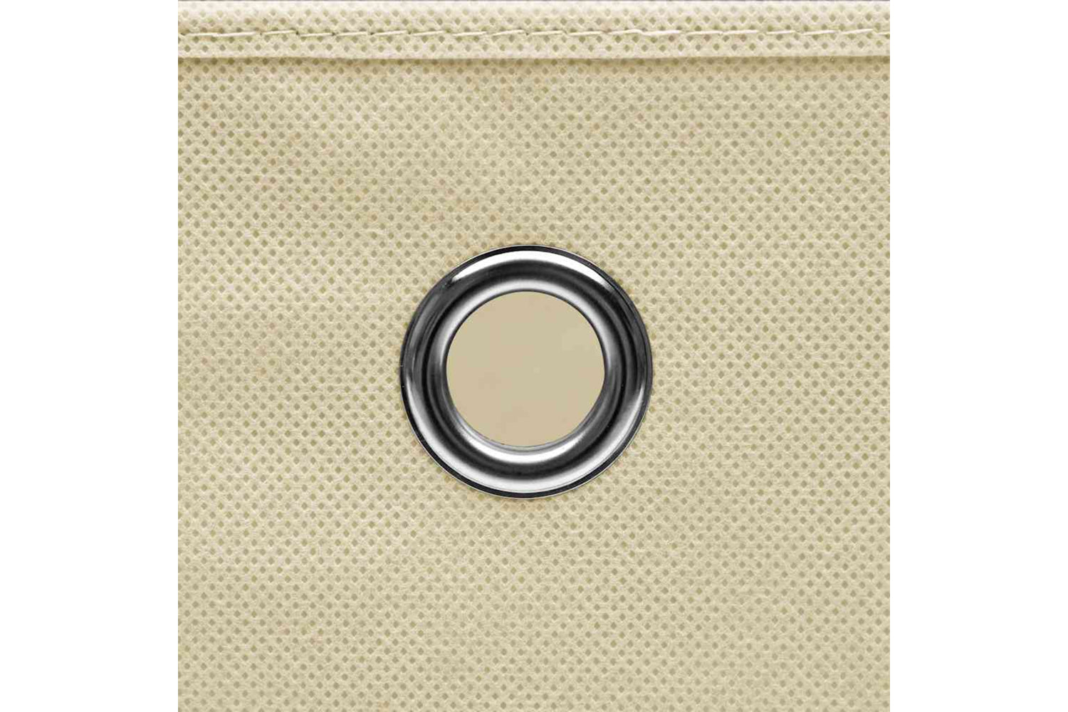 Vidaxl 288360 Storage Boxes With Lid 10 Pcs Cream 32x32x32 Cm Fabric-5