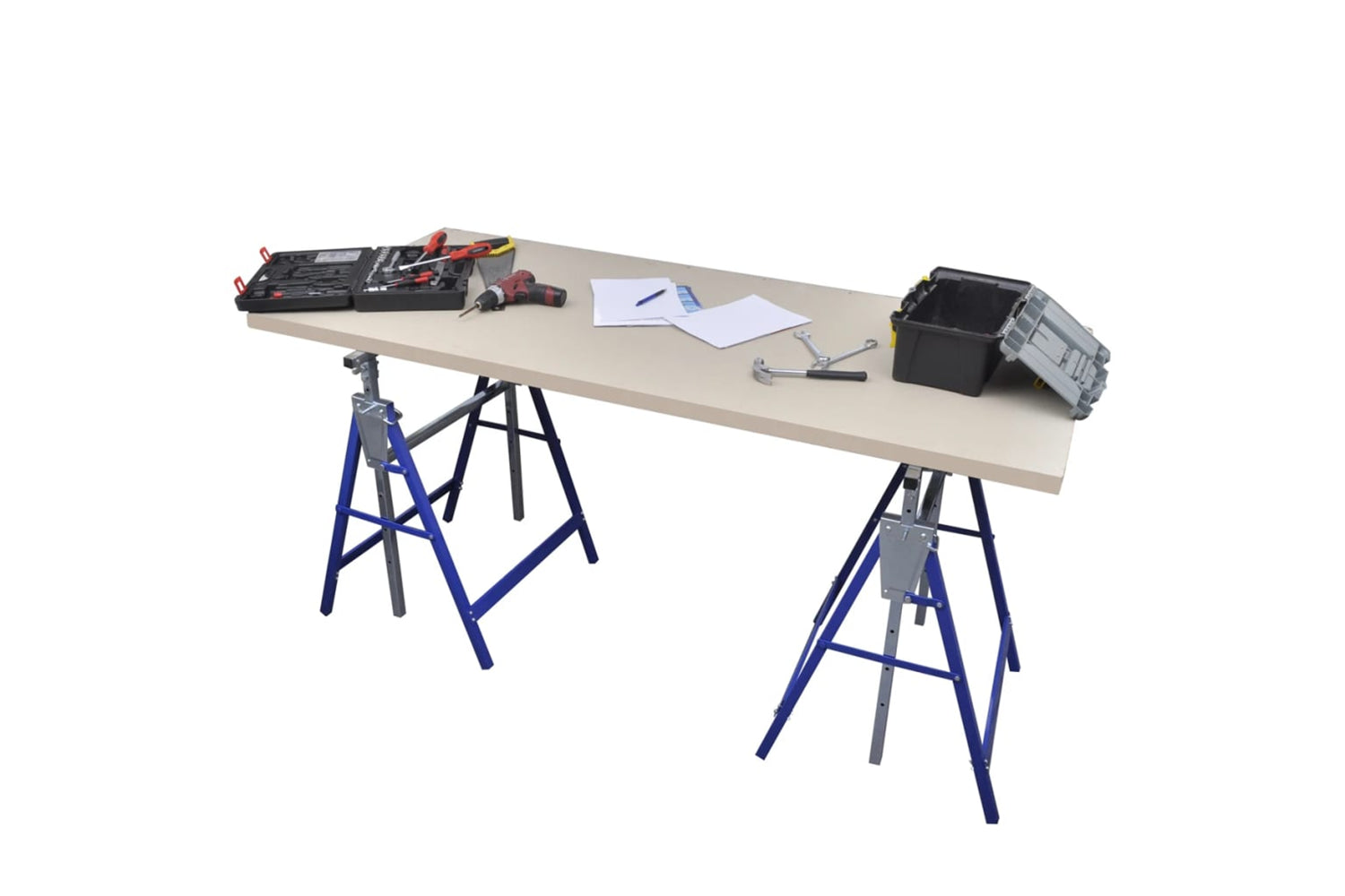 Vidaxl 140099 Scaffolding Trestles 2 Pcs-3