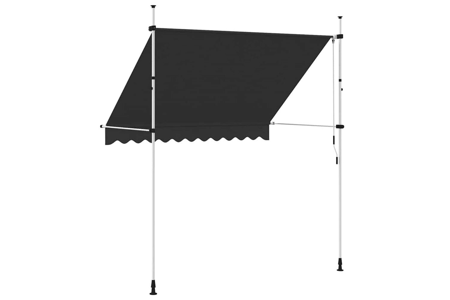 vidaXL 143689 Manual Retractable Awning 250cm Anthracite-4