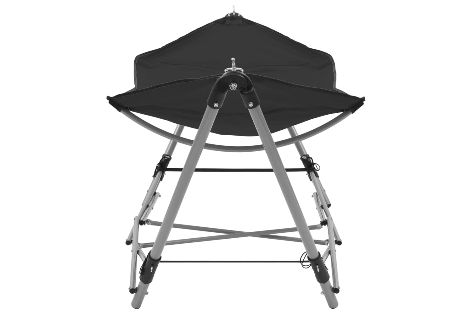 Vidaxl 44365 Hammock With Foldable Stand Black-2