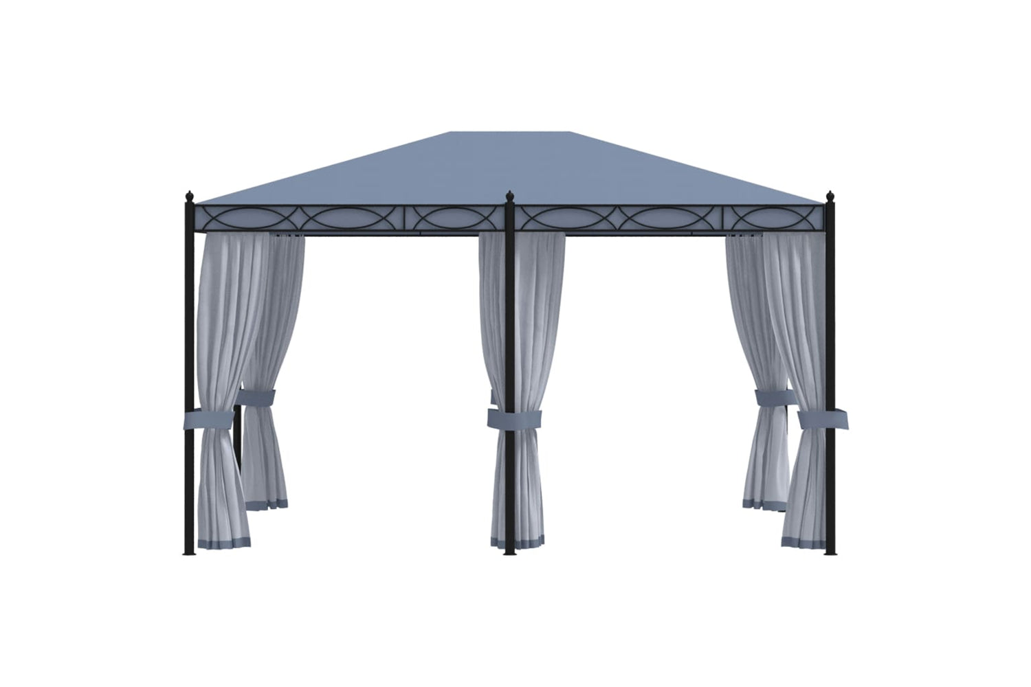 Vidaxl 48057 Gazebo With Mesh Screens 3x4 M Anthracite Steel-2