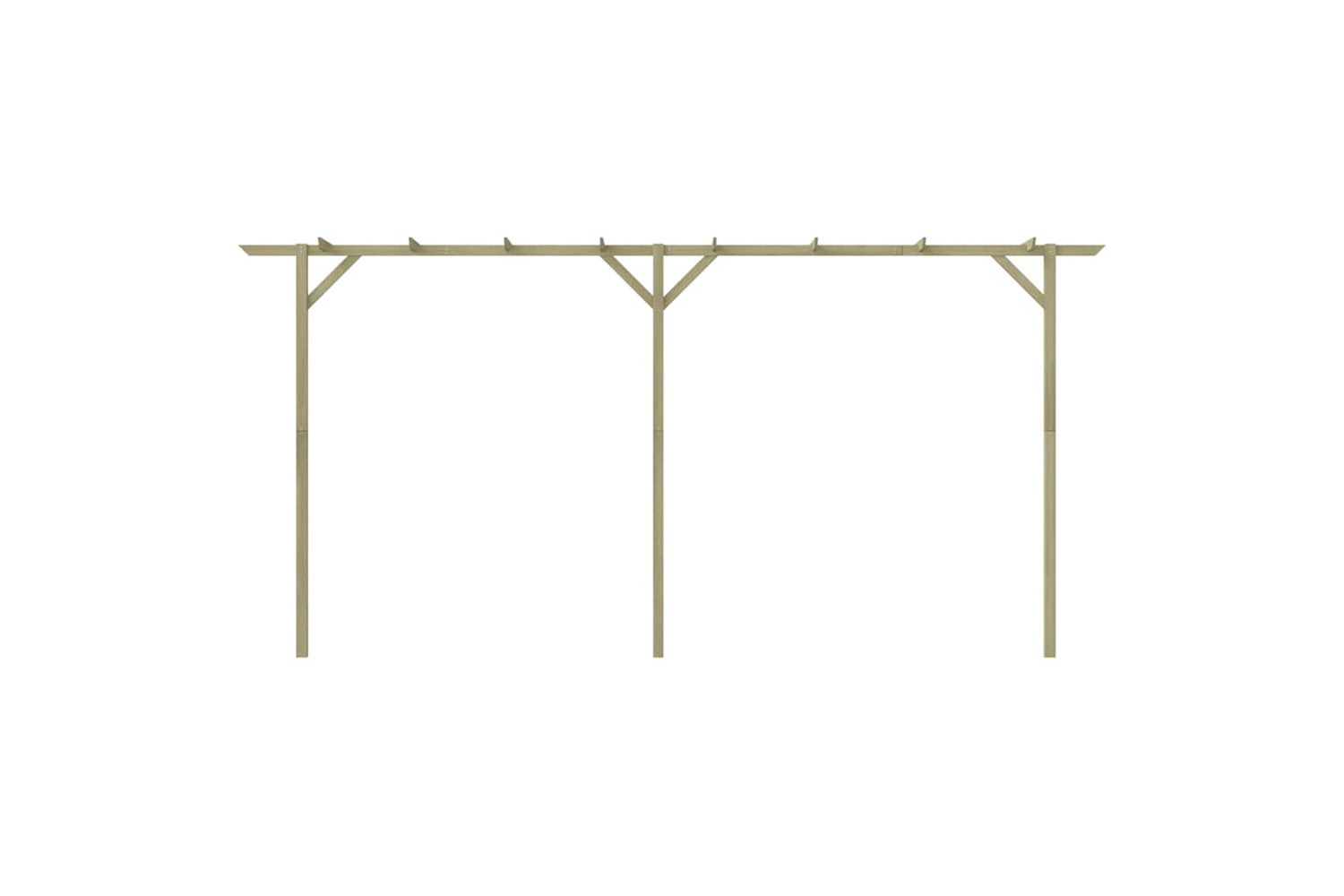 Vidaxl Garden Pergola 410x40x203 Cm Wood-4