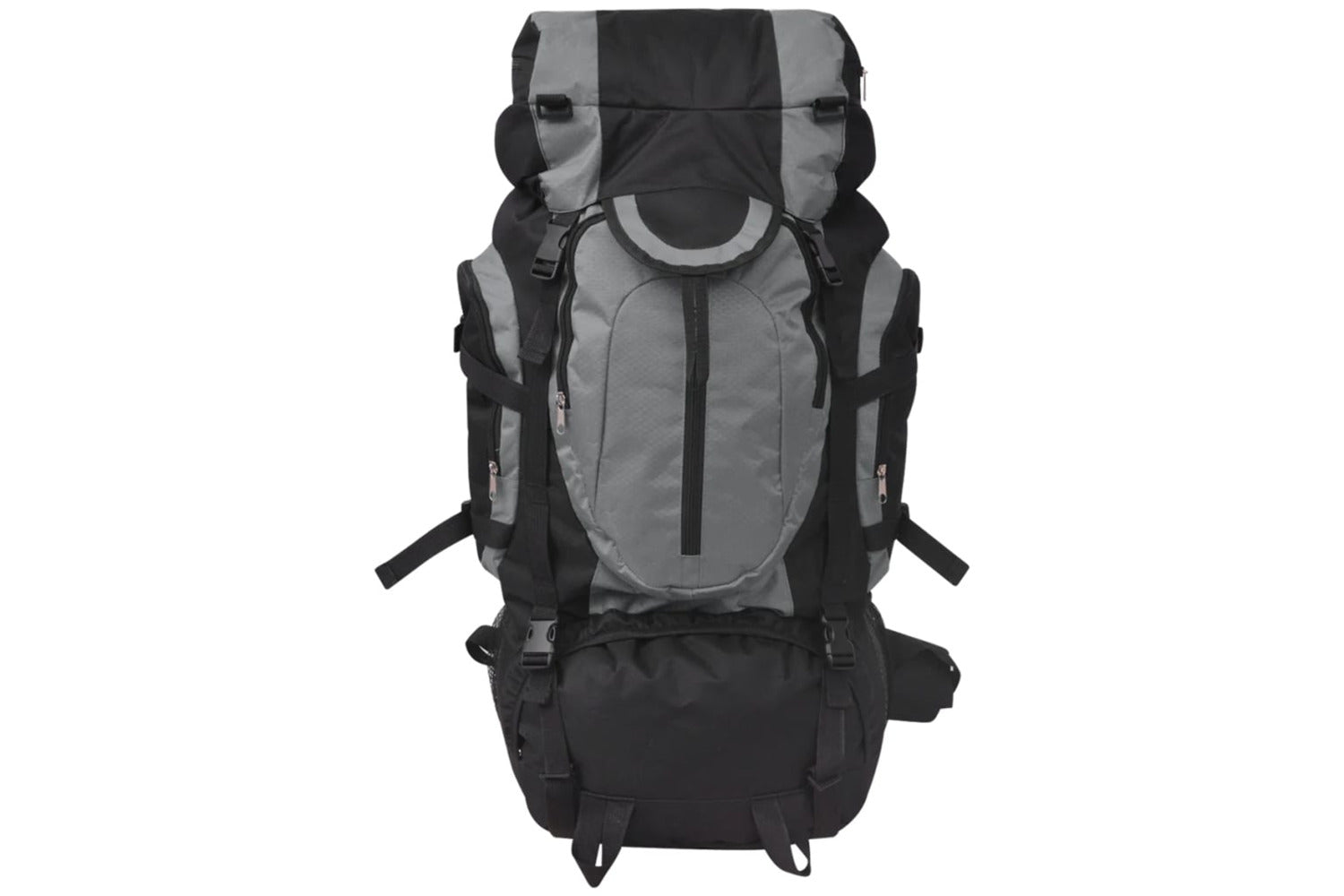 Vidaxl 91106 Hiking Backpack Xxl 75 L Black And Grey-2