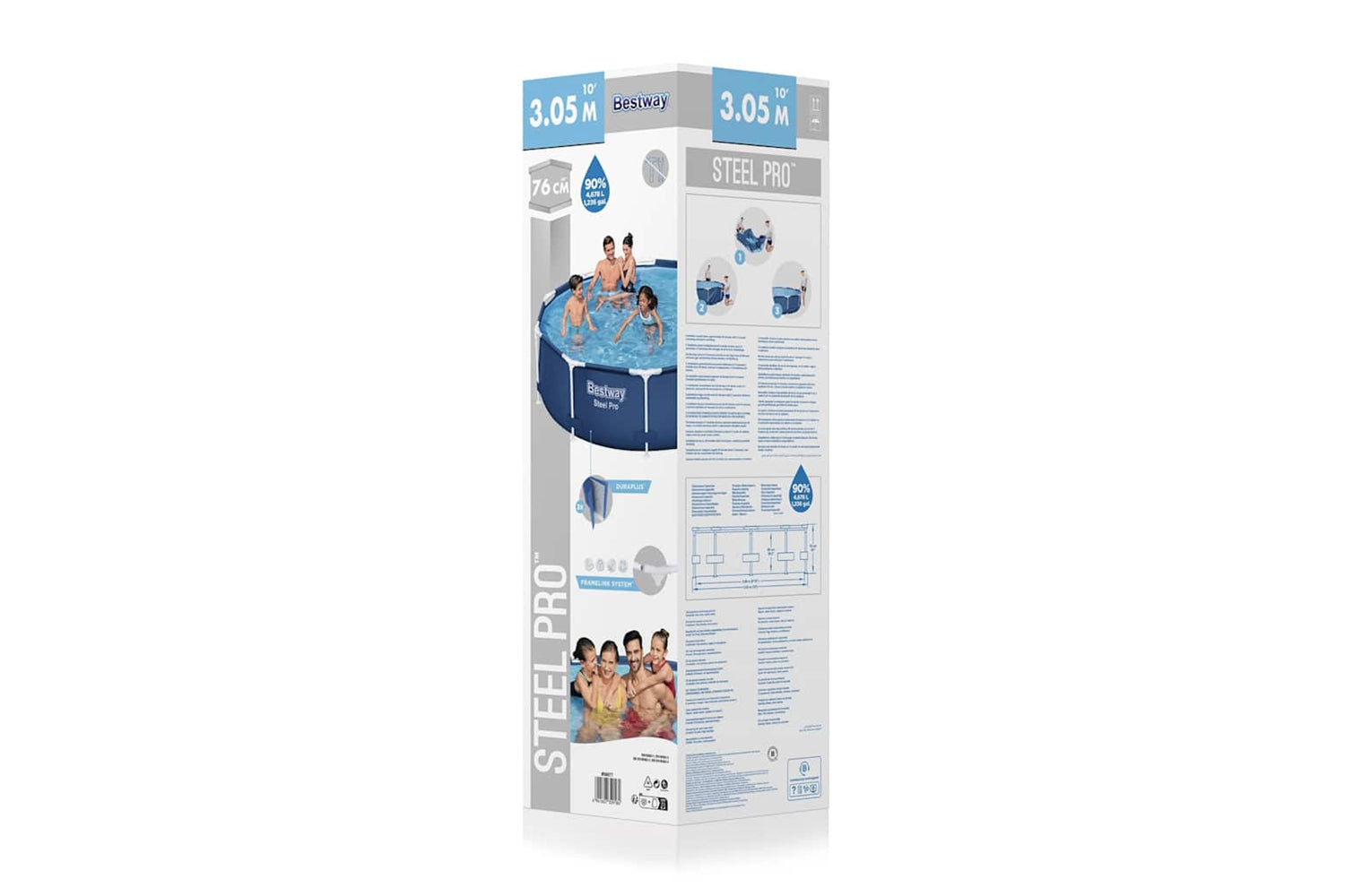 Bestway 93788 Steel Pro Swimming Pool 305x76 Cm-4
