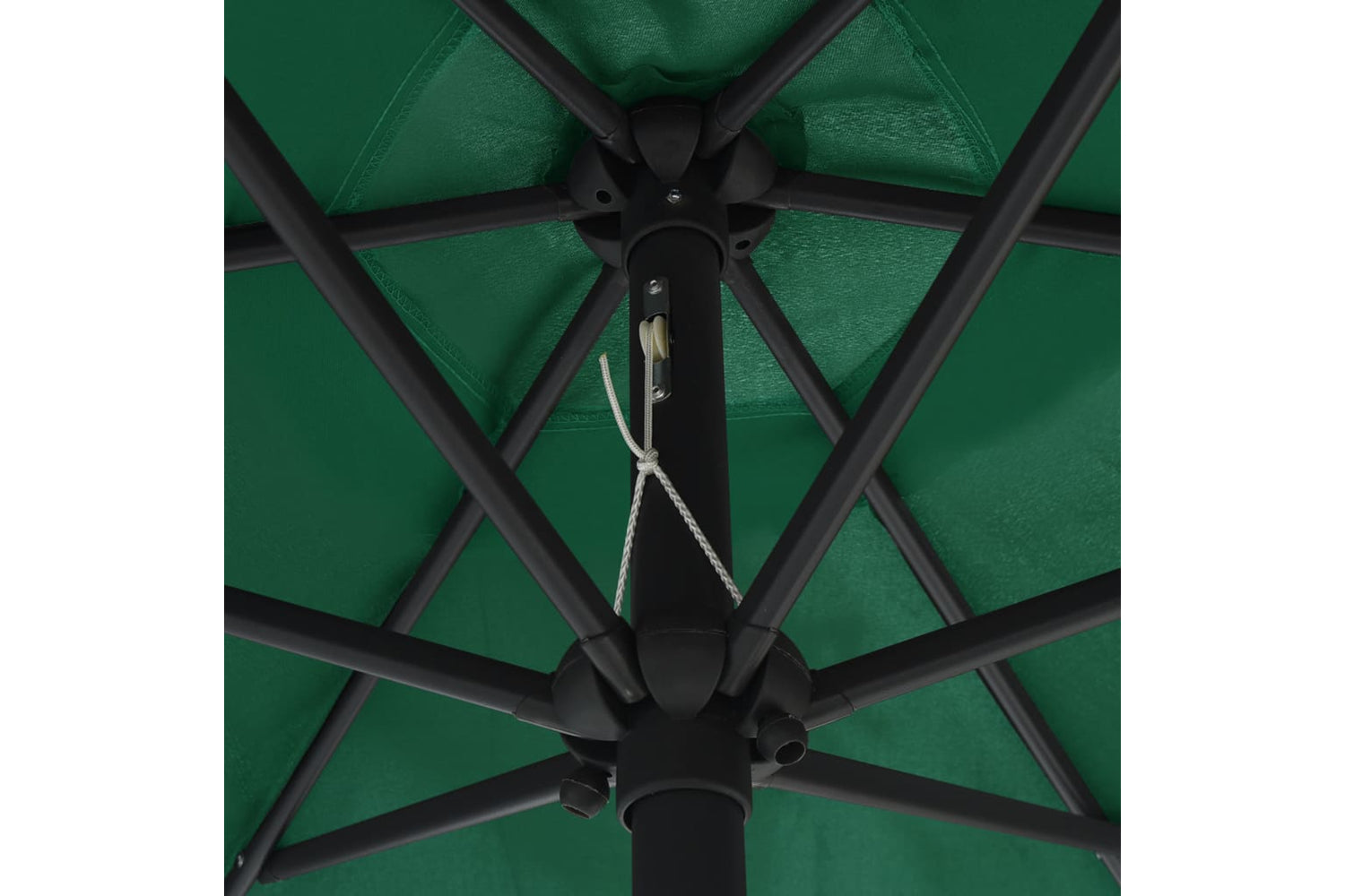 vidaXL 47344 Outdoor Parasol With Aluminium Pole 270x246cm Green-5
