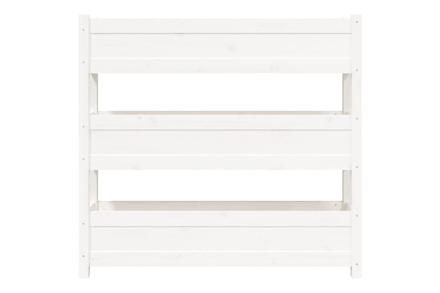 vidaXL 823921 Planter White 112x25x104.5cm Solid Wood Pine-4