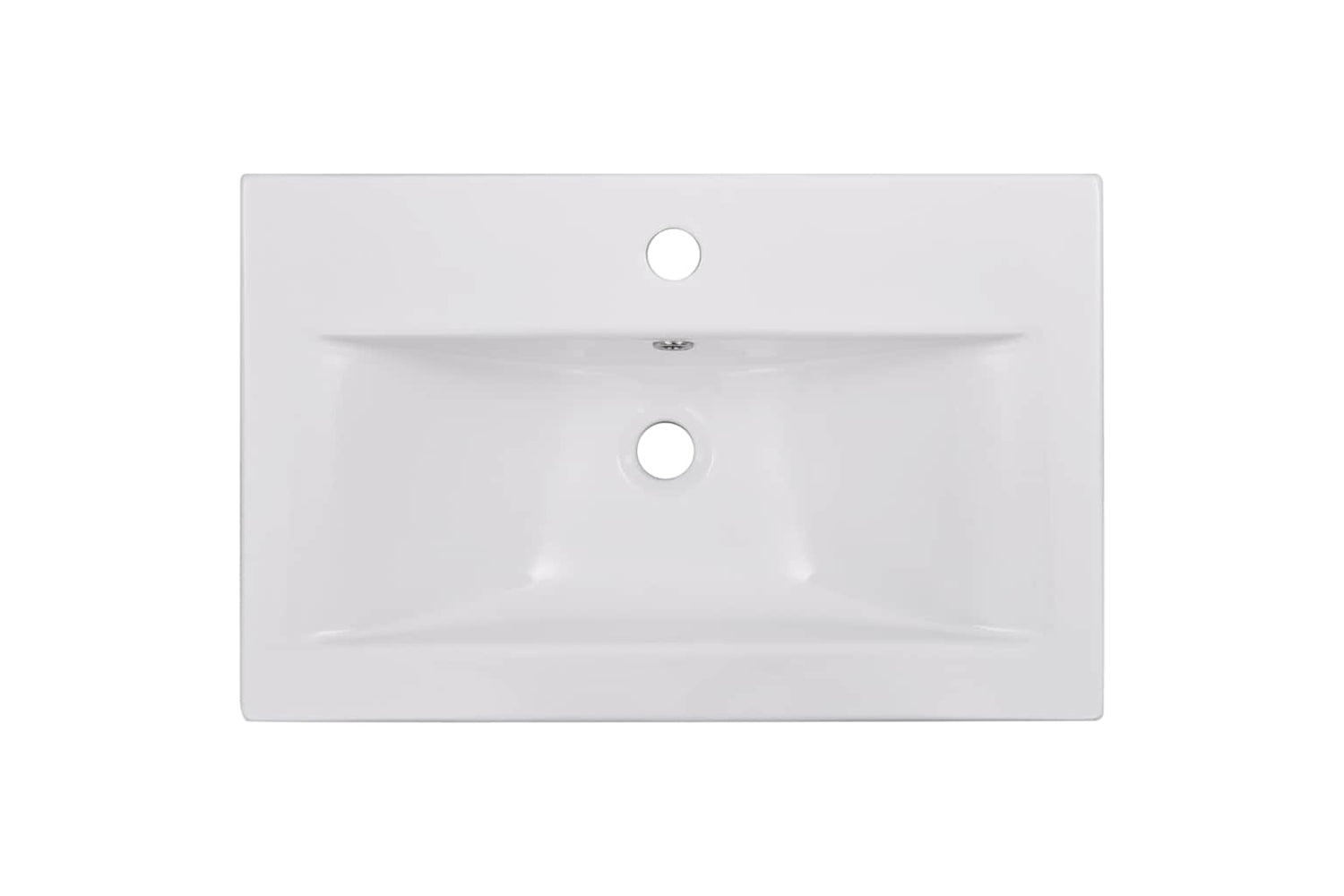 vidaXL 145061 Built-in Basin 61x39.5x18.5cm Ceramic White-3