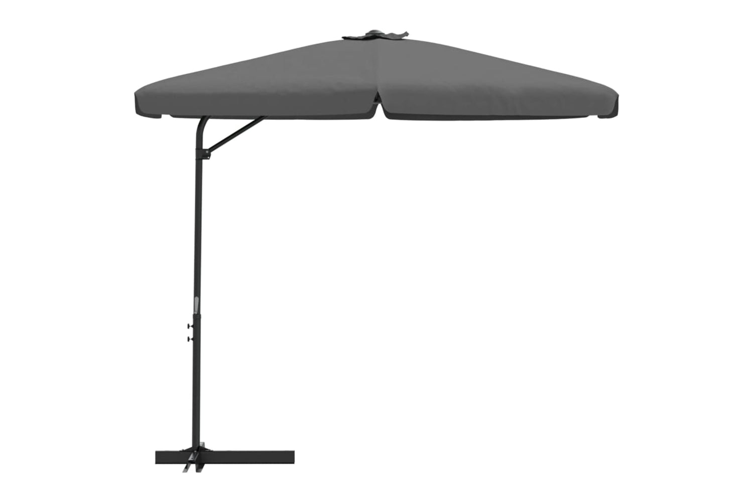 vidaXL 47314 Outdoor Parasol With Steel Pole 300x250cm Anthracite-2