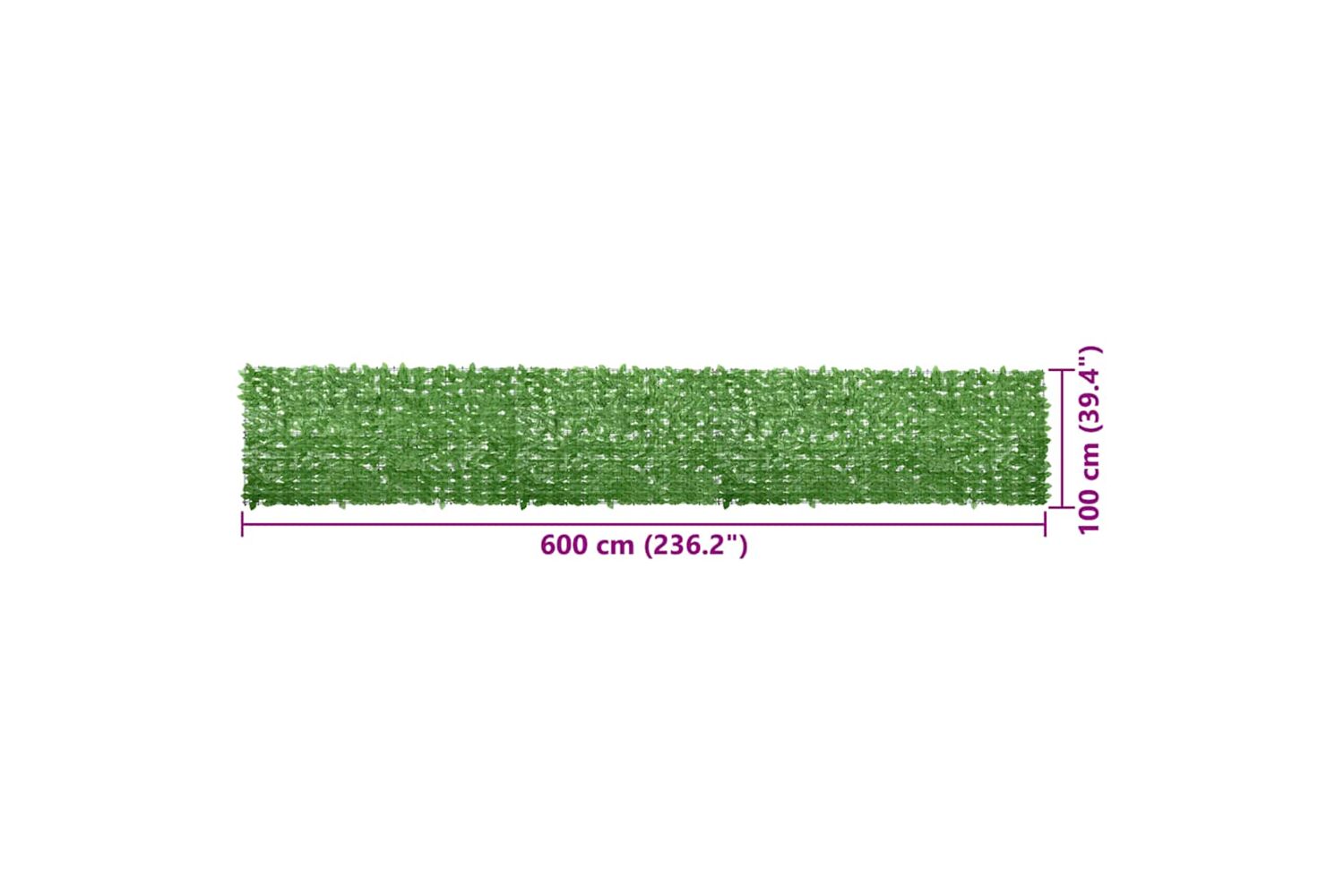 vidaXL 315502 Balcony Screen With Green Leaves 600x100cm-6
